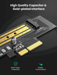 UGREEN 70503 M.2 NVME TO PCI EXPRESS 3.0 X4 X8 X16 ADAPTER CARD