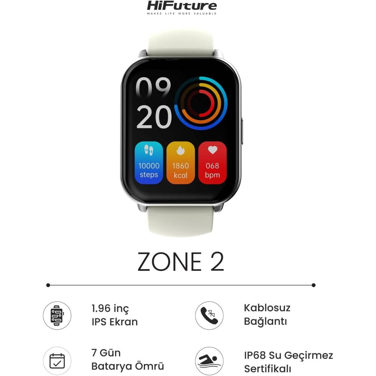 Hifuture ZONE2 Bluetooth smartwatch for wearable connectivity