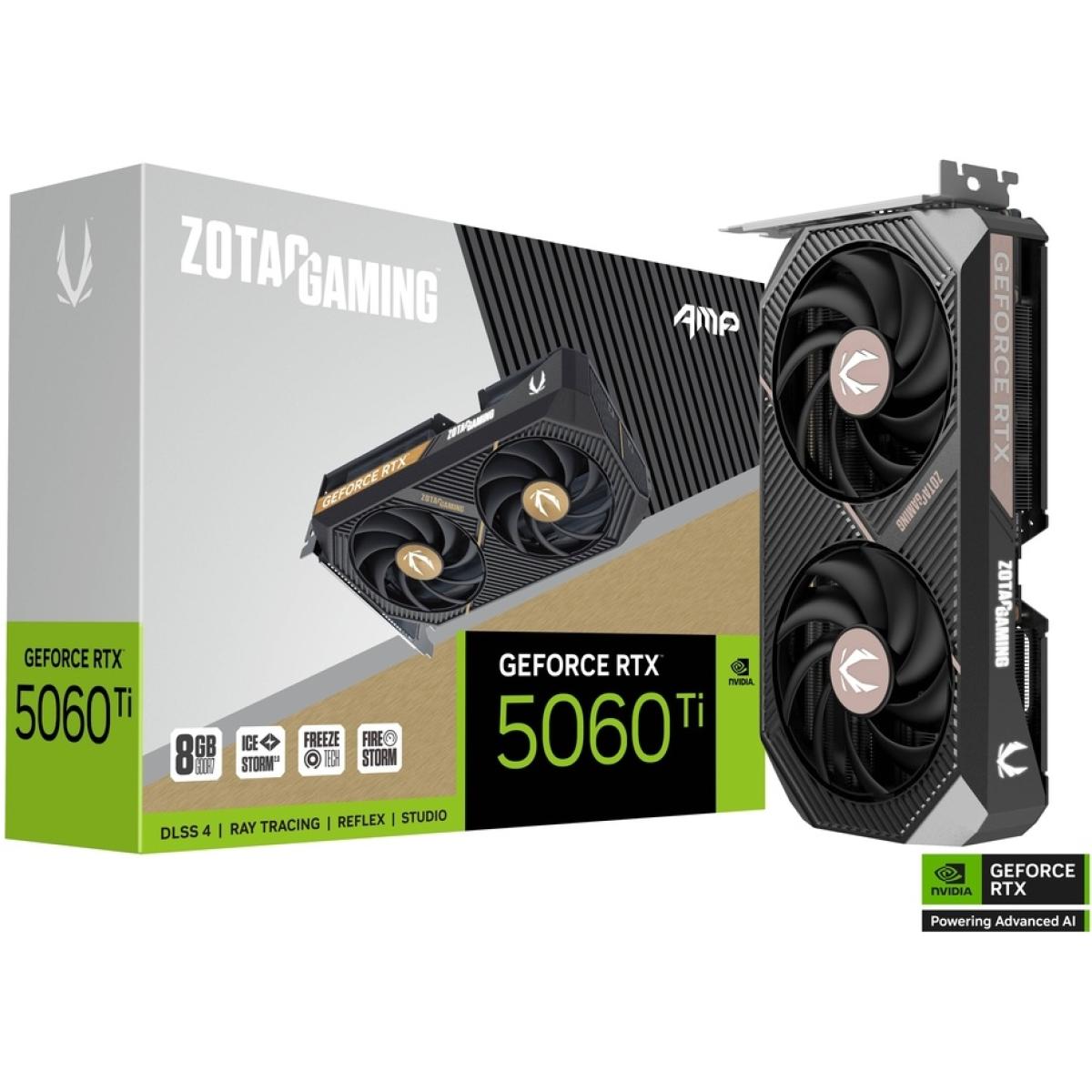 ZOTAC GAMING GeForce RTX 5060 Ti 8GB AMP 8GB GDDR7 - Graphics Card | ZT-B50610F-10M | - CompuMe