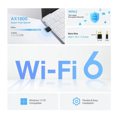 Tp Link Archer Tx20u Nano Ax1800 Nano Wi Fi 6 Wireless Usb Adapter