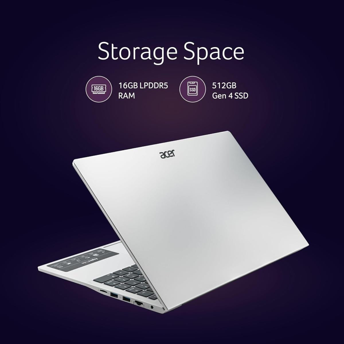 Acer NVMe PCIe laptop for portable computing