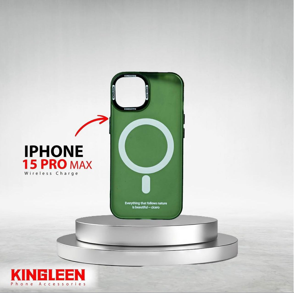 King Leen Cover iPhone 15ProMax, Open Camera, Multicolour - IPH-PRO MAX15-oc