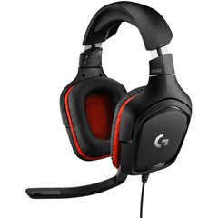 Logitech G332 Rotating Leatherette Ear Cups 3.5 Mm Audio Jack Flip To Mute Mic Pc,xbox & Ps , Black - CompuMe