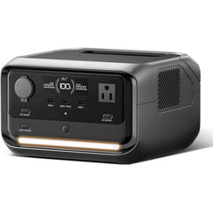 EcoFlow RIVER 3 Plus Portable Power Station (600W rated output and 1200W X-Boost), 245Wh Capacity, 600W Rated Output, 20ms UPS , 30dB Whisper Quiet, 1-hr Fast Charging, IP54 Waterproof Rated Battery Pack, Grey