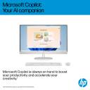 HP All-in-One Desktop AI 27-cr2047ne AIO PC (D2LL1EA), Intel Core Ultra 7 255U Up to 5.2GHz 12 Cores, 8GB DDR5 (Upgradable), 512GB SSD, 27" FHD IPS, Wi-Fi 6, BT 5.4, w/ Keyboard & Mouse - Shell White