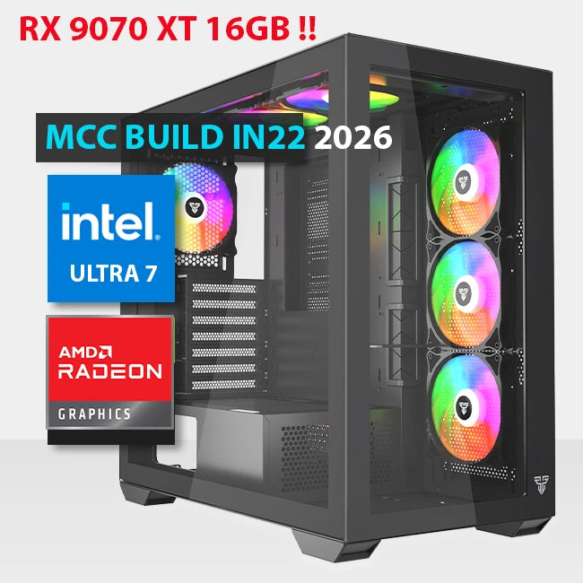 In22 26 as Gaming Pc Build || Intel Core Ultra 7 270k Plus 24 Cores Sapphire Nitro+ Amd Radeon Rx 9070 Xt Gaming Oc 16gb Gddr6 Graphics Card