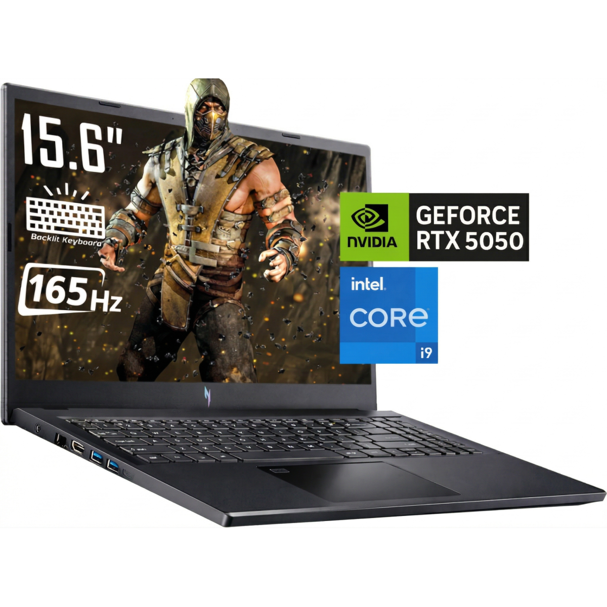 Acer Nitro V 15 (2025) ANV15-52-97ND 13Gen Intel Core i9 14-Cores w/ Nvidia RTX 5050 8GB DDR7 & IPS 165 Hz Display - Black