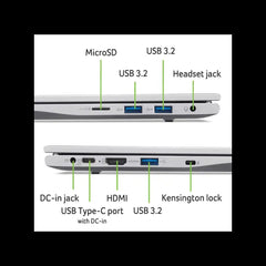 Acer Aspire Lite AL16-54P | Intel Core i5-13th Gen [10-Core,12-Thread] | 20GB DDR5 Customized | 512GB SSD M.2 | 16" Full HD+ IPS / Silver