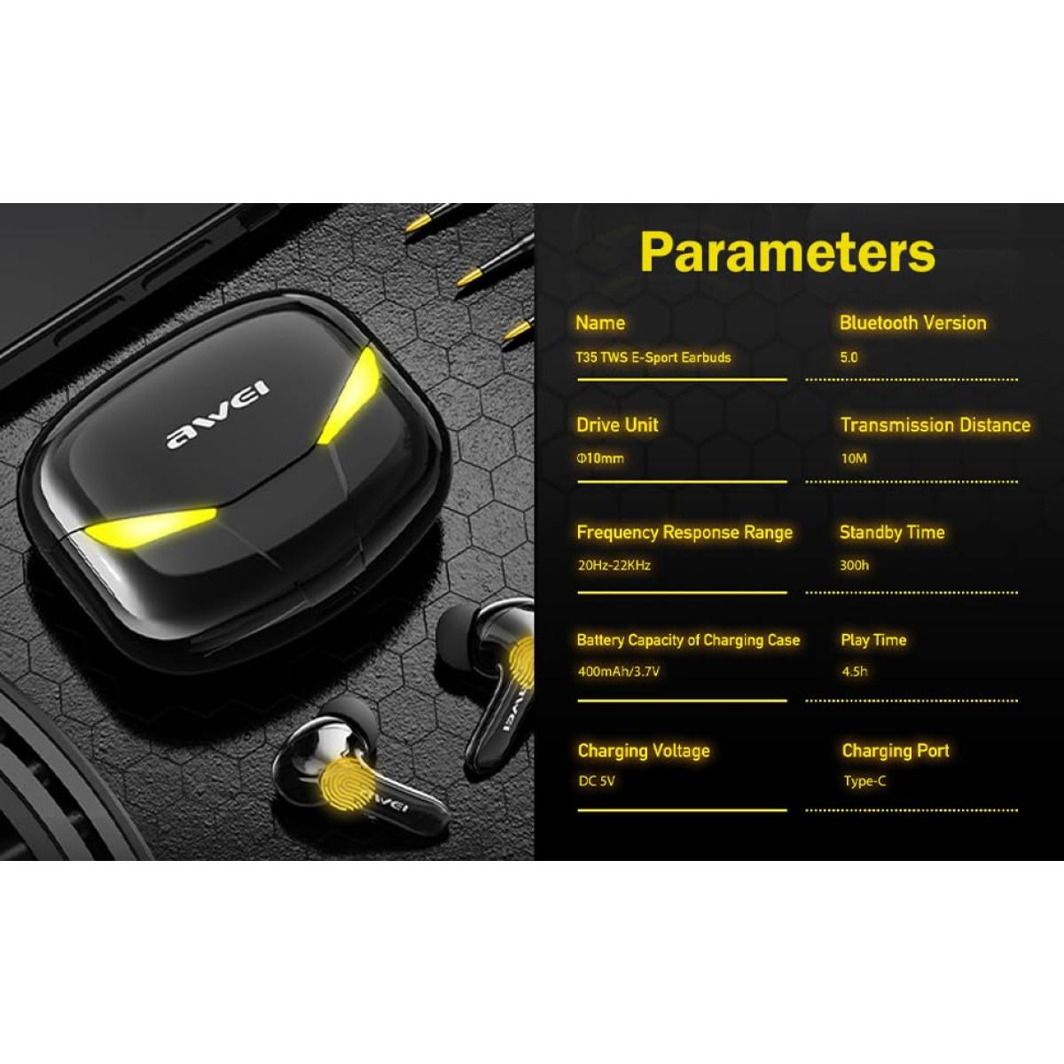 AWEI wireless Bluetooth microphone for audio recording