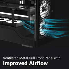 AeroCool ARGB PC case for desktop computer builds and component installation