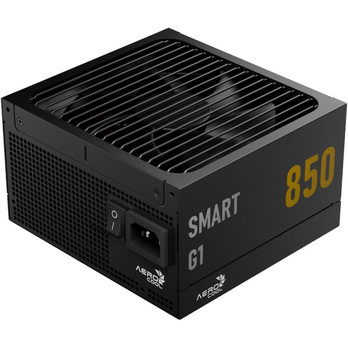 AeroCool gold 850w 3.1 cm pcie power supplies SMART G1 80 Plus Fix Cable (Non Modular)