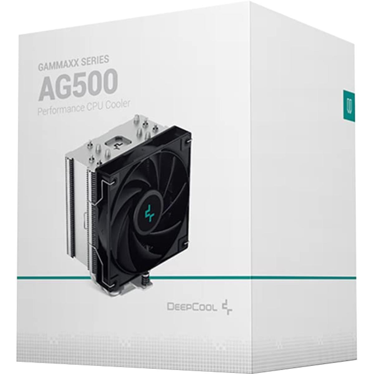 Deepcool Gammaxx Ag500 Cpu Air Cooler 240w Tdp 120mm Pwm Fan 1850rpm Quiet Noise For Amd & Intel - CompuMe