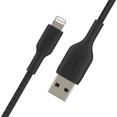 Belkin Boost Charge Braided USB-A to Lightning Cable 2m — Black - CAA002bt2MBK