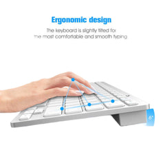 GBT BK3001 Wireless Bluetooth Keyboard — 78-Key Ultrathin Waterproof Keyboard for iPad & iPhone