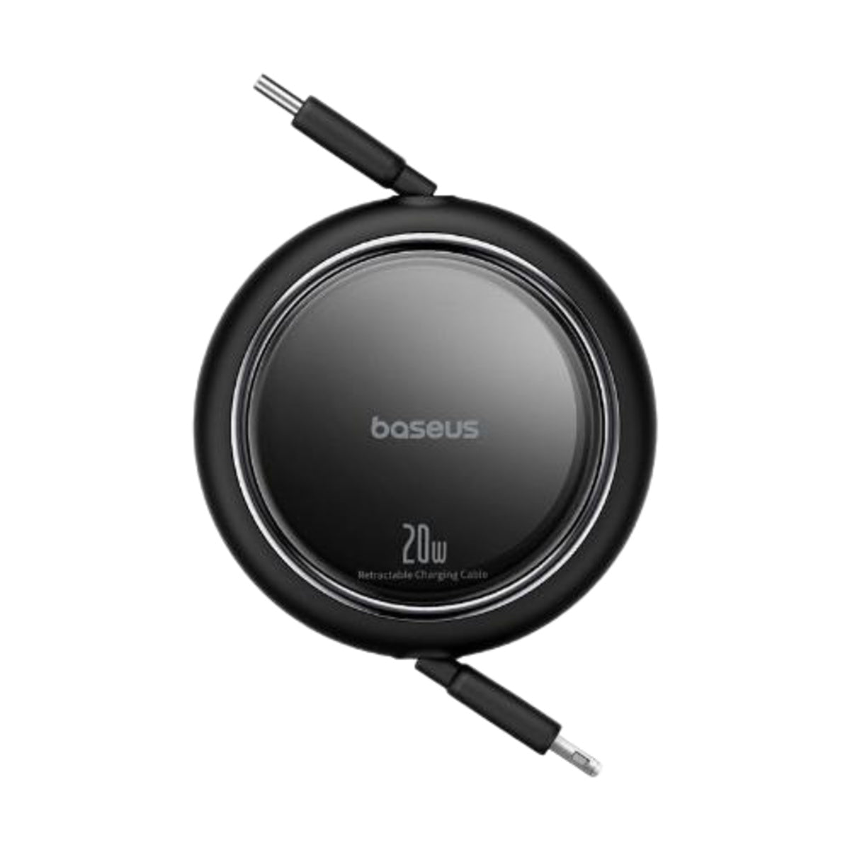 Baseus Free2Pull Retractable USB-C to Lightning Cable, 20W, 1m, Cluster Black - P10364501111-00
