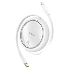 Baseus Free2Pull Retractable USB-C to Lightning Cable 20W 1m Moon White - P10364501211-00