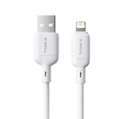 Baseus Silky Series USB-A to Lightning Fast Charging Cable 2M 2.4A Moon White - P10377702213-01