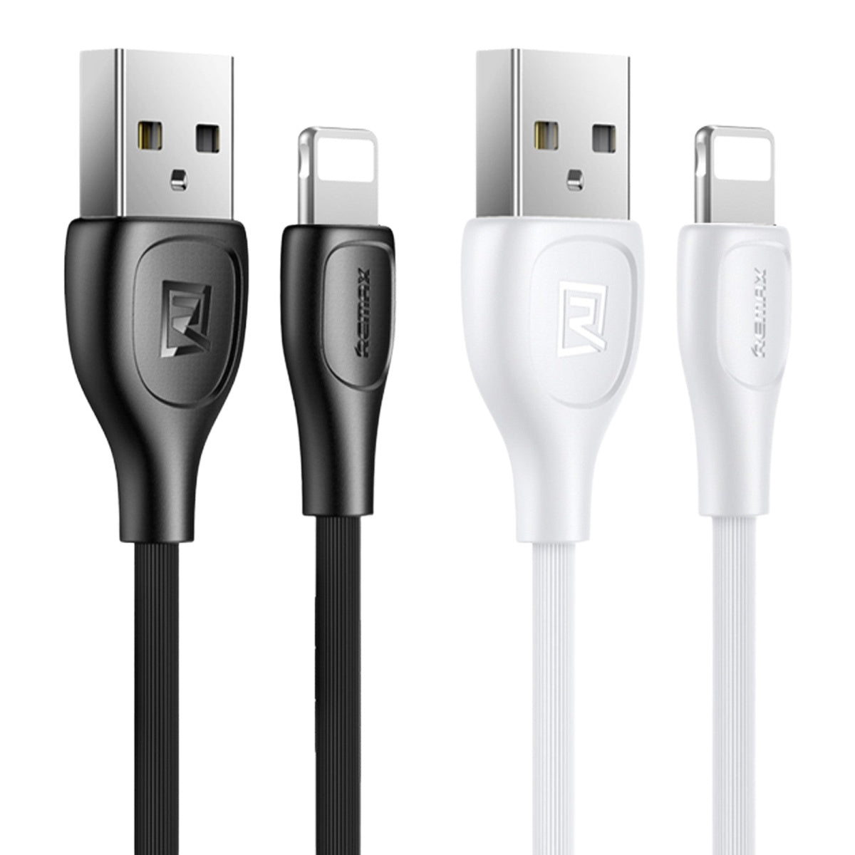 Remax Lesu Pro USB-A to Lightning Data Cable 2.1A, 1M — Black / White - RC-160I