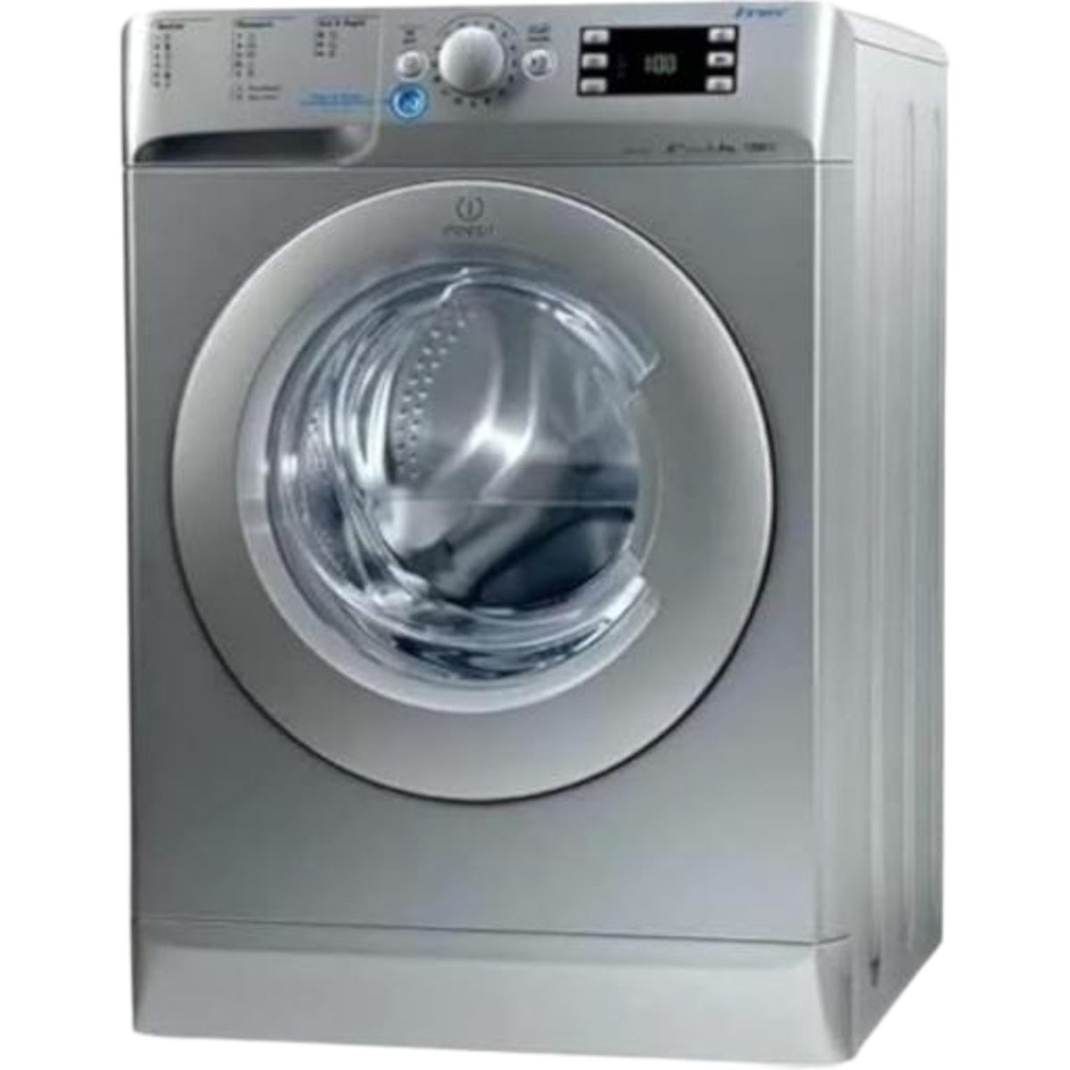 Indesit Front Load Washing Machine A+++, 8KG, 1200RPM, Silver - IND-XWE 81283X S EU