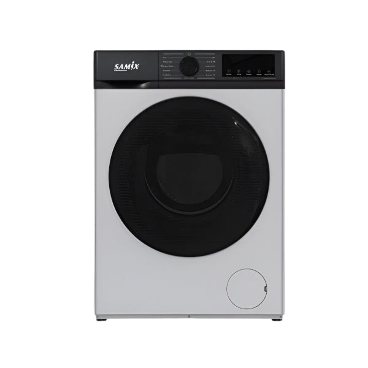Samix Front Load Washing Machine A+++, 8KG, 1400RPM, Silver - SNK-WM8KGS