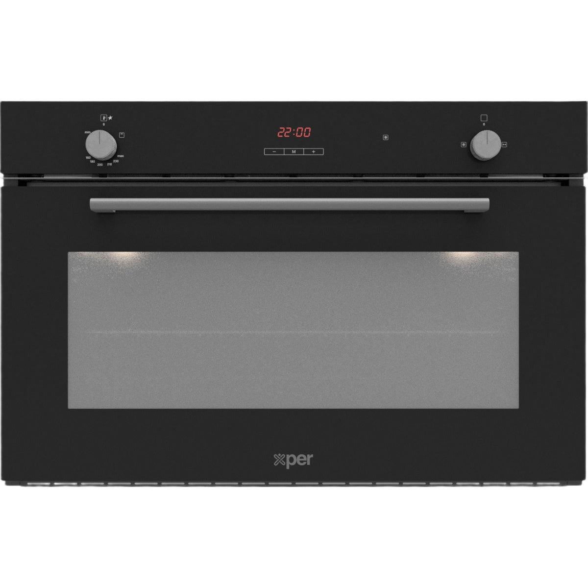 X-PER Built in Gas Oven, Digital Double Fan, 90Cm, Black - FGG9VV042EGN.00CC.XP