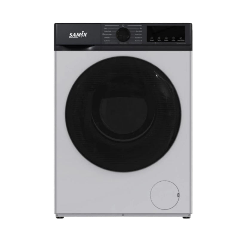 Samix Front Load Washing Machine A+++, 12KG, 1400RPM, Silver - SNK-WM12KGS