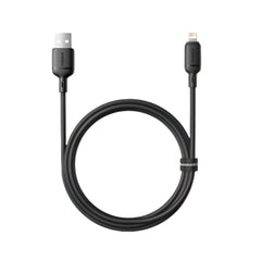 Baseus Silky Series USB-A to Lightning Fast Charging Cable, 1m, 2.4A, Black - P10377702113-00
