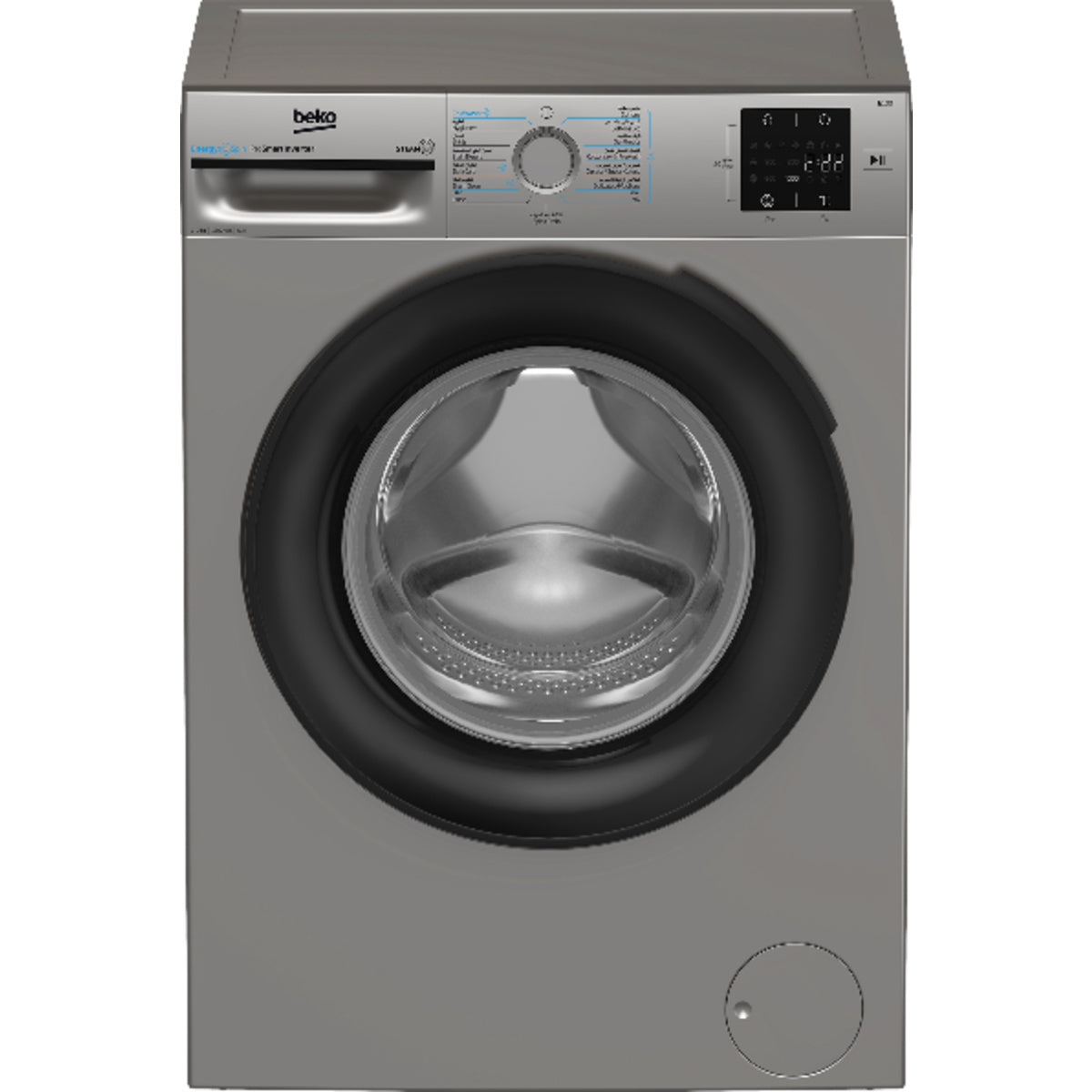 Beko Front Load Washing Machine Inverter A+++, 7KG, 1200Rpm, Grey - BM1WFU37200BS