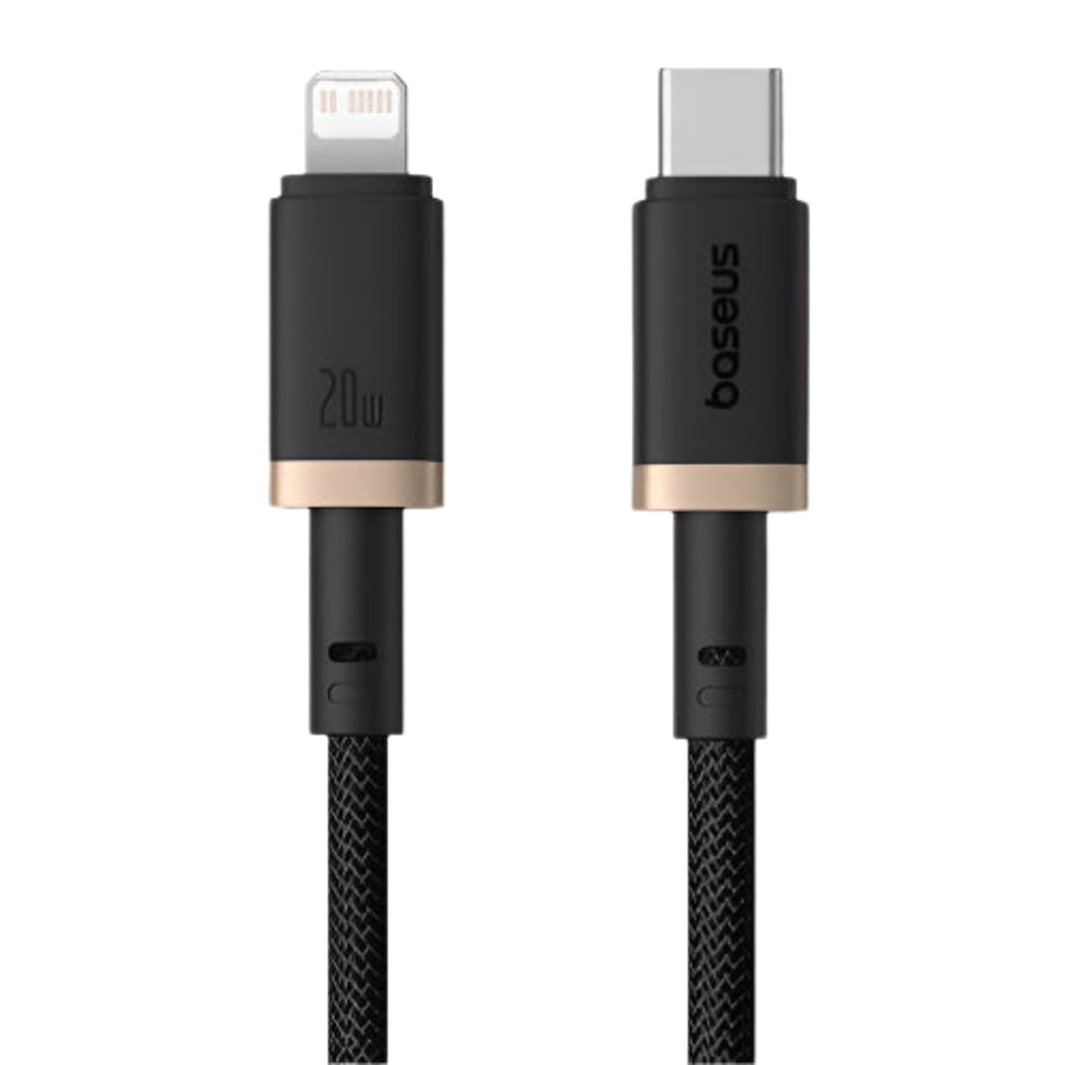 Baseus Dura Series USB-C to Lightning Fast Charging Cable 20W 1m — Black/Gold - P10377800U01-00