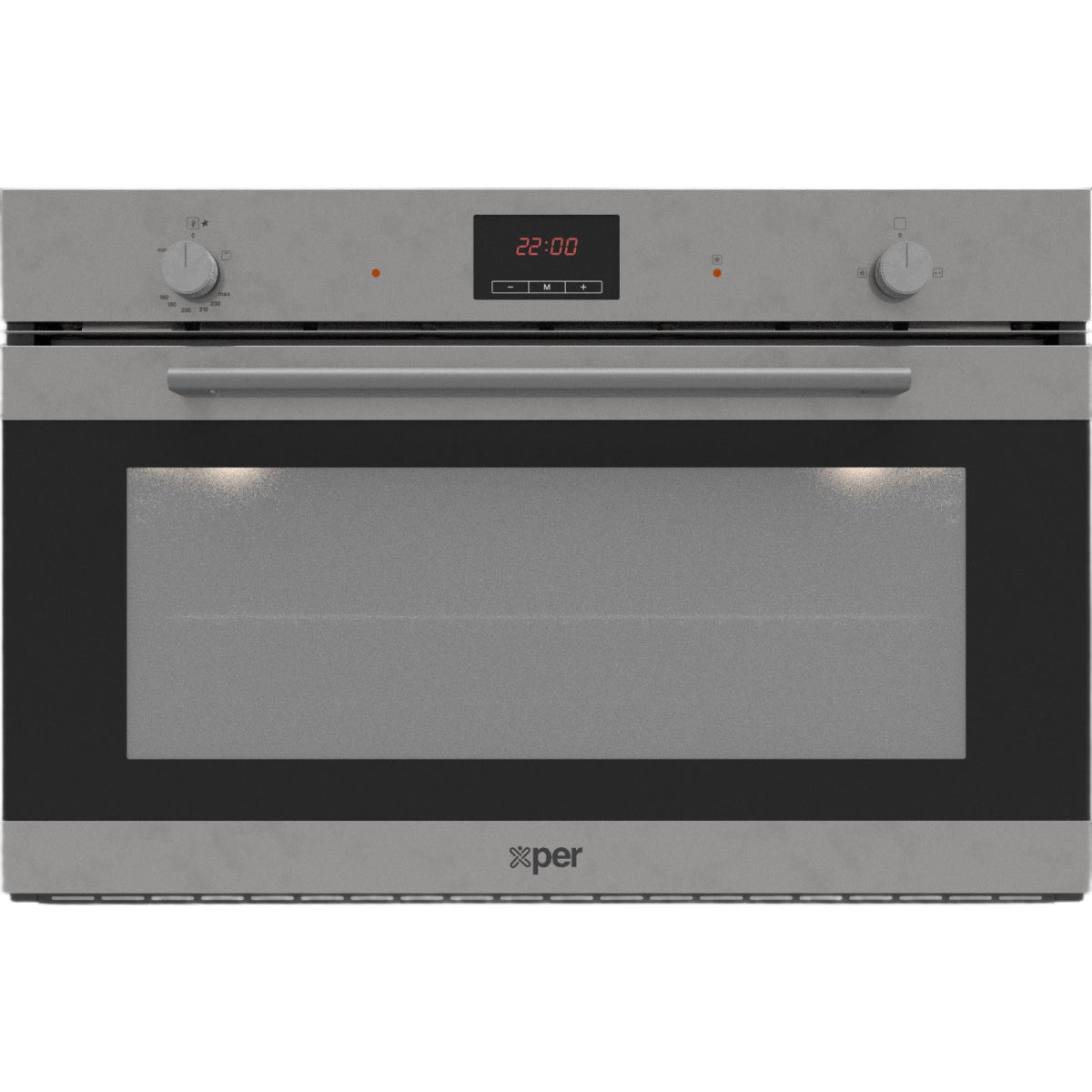 X-PER Built in Gas Oven, Digital Double Fan, 90Cm, Inox - FGG9VV042EXN.B0CC.XP
