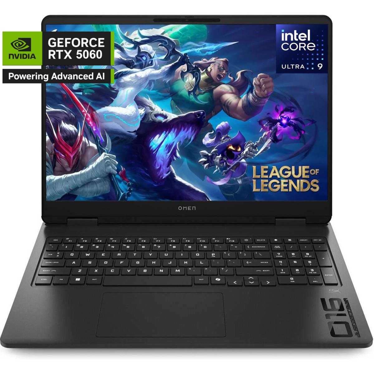 HP NEW OMEN 16 Gaming (2025) 16-an0000ne Intel Core Ultra 9 285H Series 2 16-Cores OMEN AI Boost w/ Nvidia RTX 5060 8GB DDR7 & IPS 144Hz Display - Shadow Black