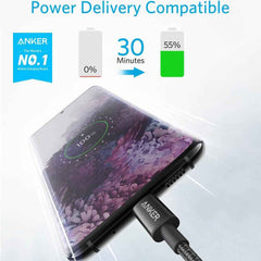 Anker Nylon USB-C to USB-C , 60W , Black