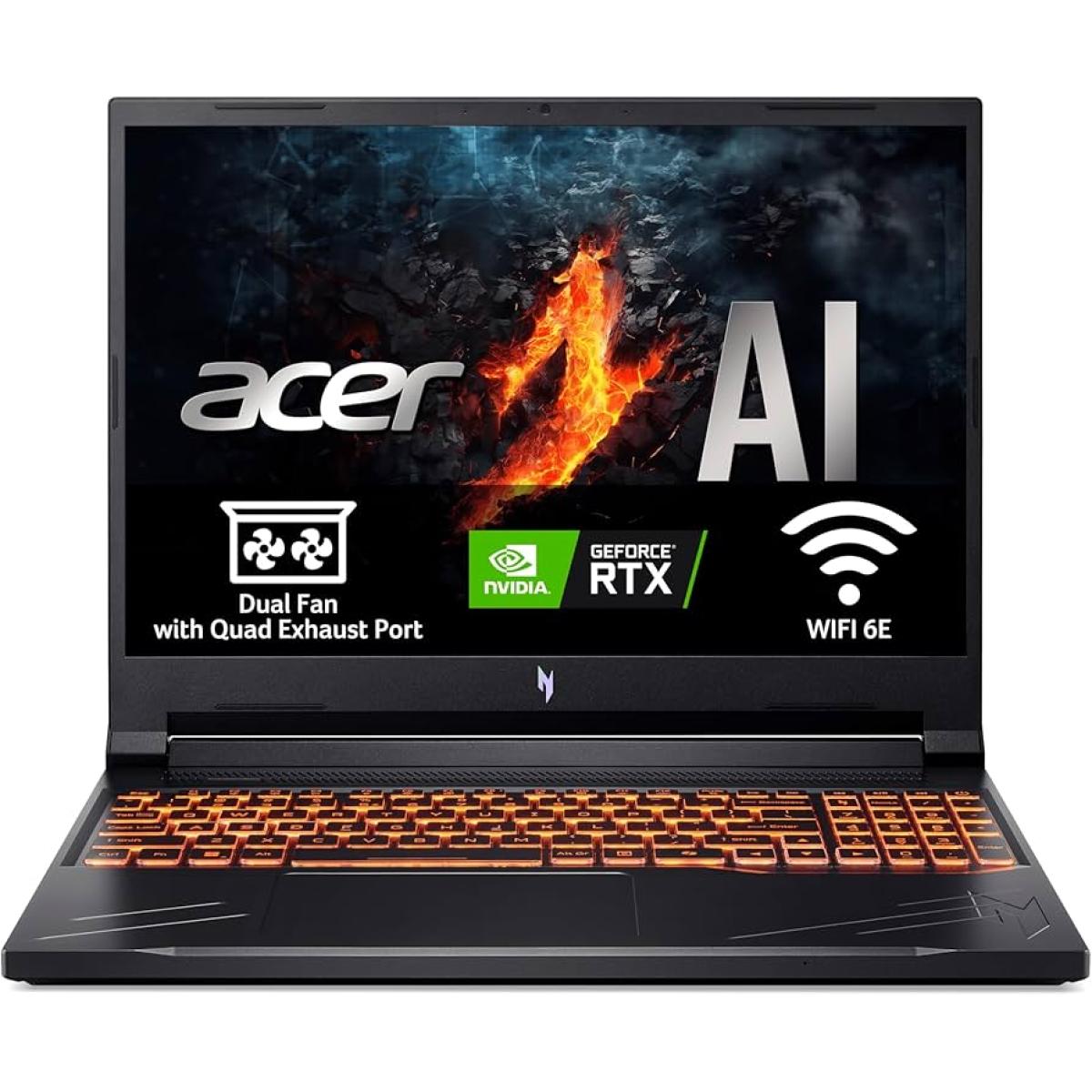 Acer Nitro V 16 (2024) Anv16 New 8gen Amd Ryzen 7 8845hs 8 Cores W/ Ddr5 Memory & Nvidia Rtx 4060 8gb & 16" Ips 165hz Display Black - CompuMe