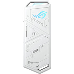 Asus Rog Strix Arion Aluminum Alloy M.2 Nvme Ssd Enclosure Usb 3.2 Gen 2 Type C (10 Gbps) W/ Exclusive Hanging Proteive Holder & Dual Usb C To C And Usb C To A Cables , White