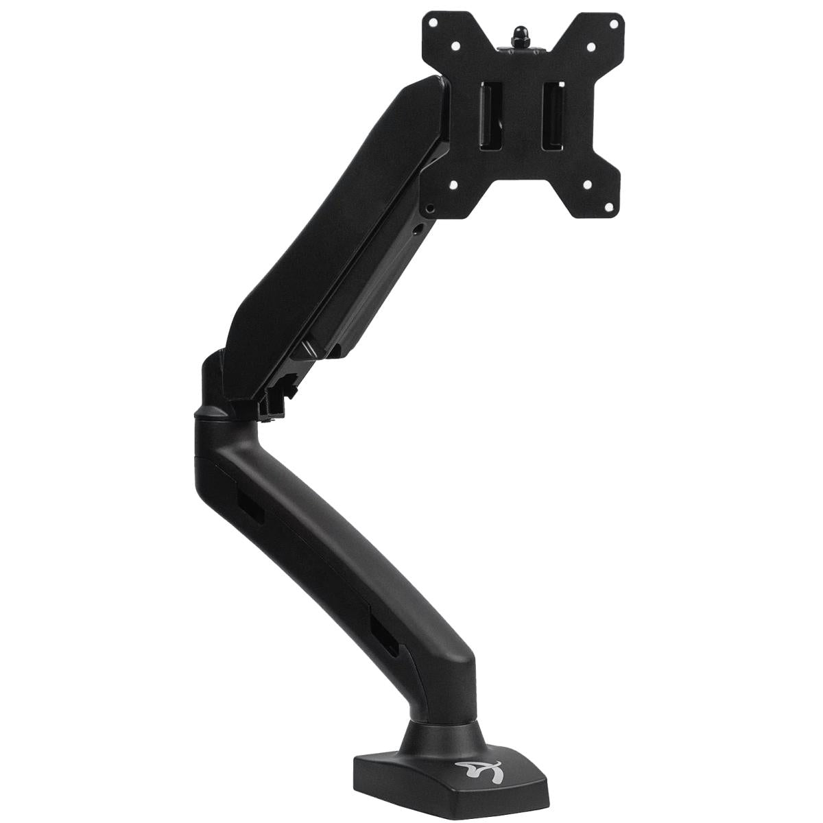 Arozzi Alzare Single Gas Lift Monitor Arm 360° Screen Rotation Cable Management Black