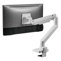SilverStone ARM14 (White) Single Monitor Arm with Heavy - Duty Gas Spring Design & Versatile Adjustability