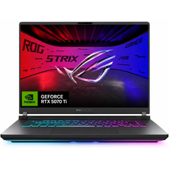 ASUS ROG Strix G16 (2025) G614FR NEW 9Gen AMD Ryzen™ 9 9955HX 16-Cores w/ Nvidia RTX 5070 TI 12GB DDR7 & 16" IPS 165Hz Display - Eclipse Gray