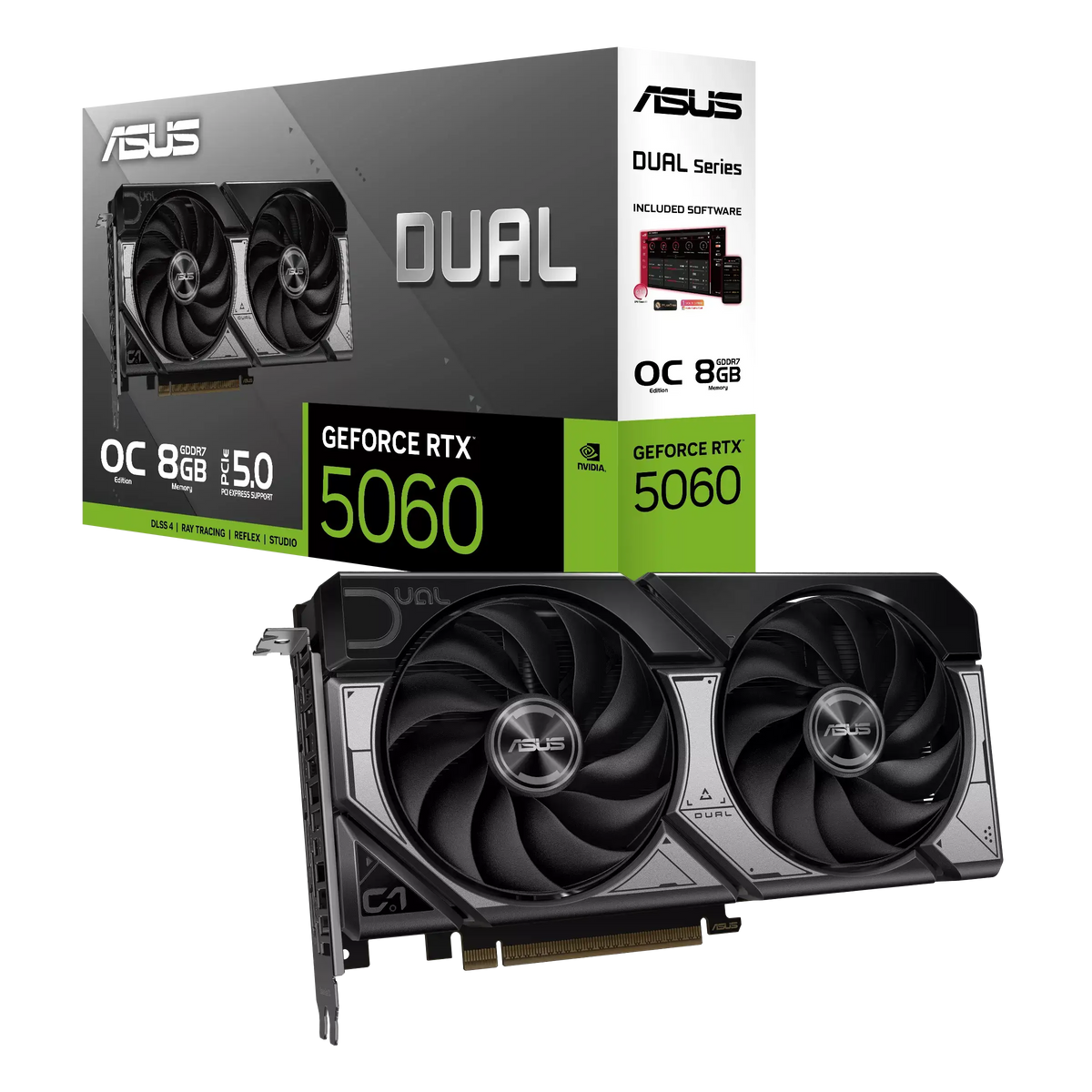 ASUS Dual GeForce RTX 5060 8GB OC Edition GDDR7 Graphics Card