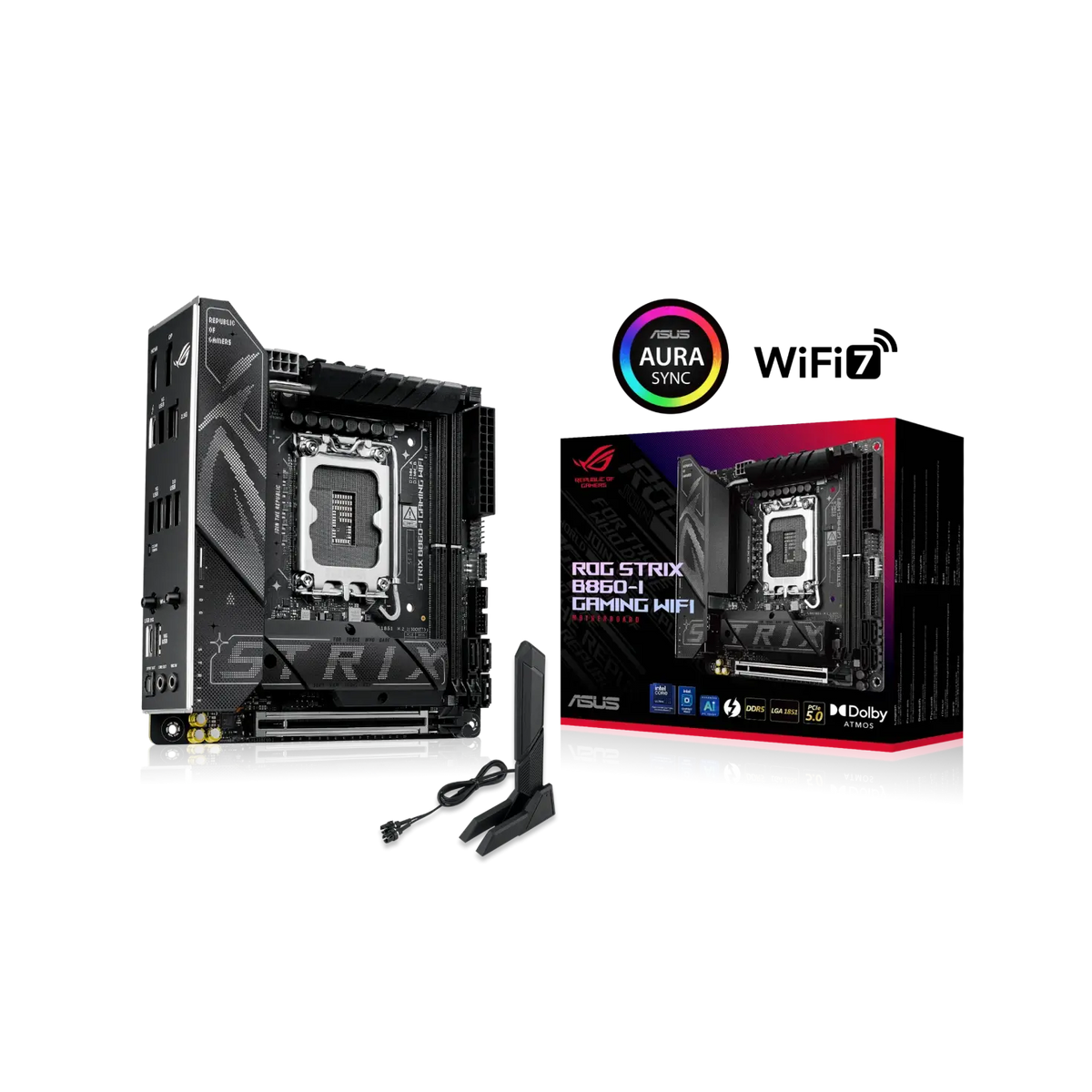 ASUS ROG STRIX B860-I GAMING WiFi 7 & Bluetooth DDR5 Motherboard