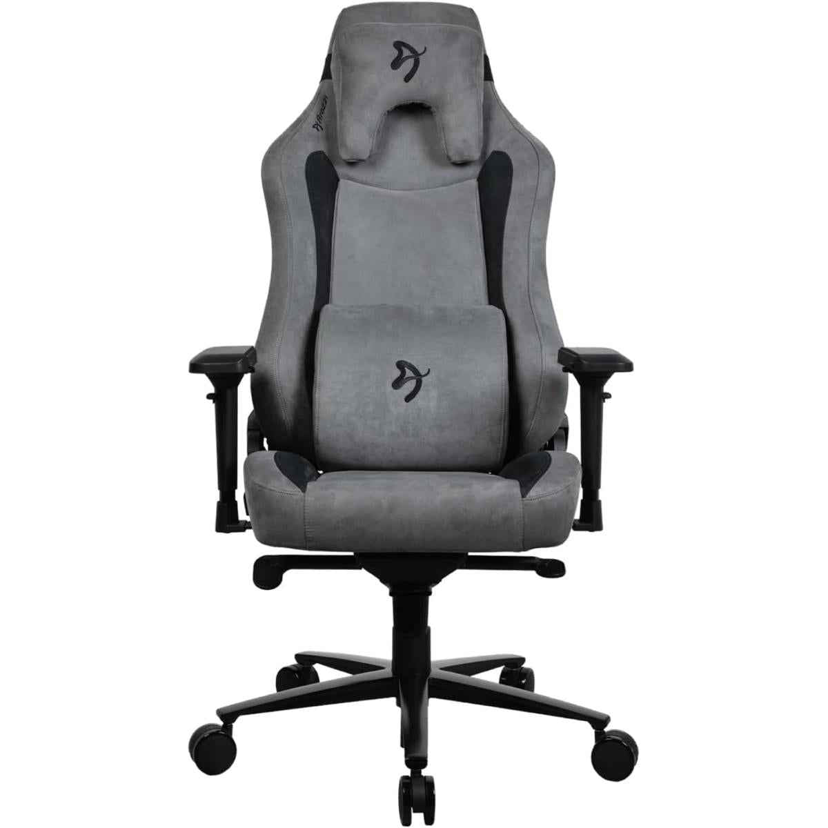 Arozzi Vernazza Supersoft Upholstery Material Has A Unique Velvety Texture That Is Fluid Repellant & Breathable Memory Foam Lumbar Support 4d Armrest Anthracite