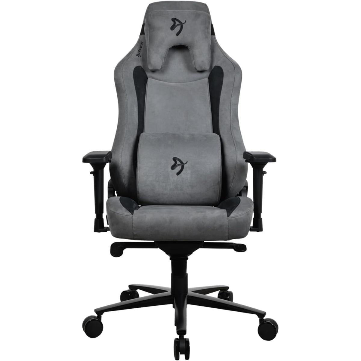 Arozzi Vernazza Supersoft Upholstery Material Has A Unique Velvety Texture That Is Fluid Repellant & Breathable Memory Foam Lumbar Support 4d Armrest Anthracite
