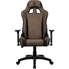 Arozzi Avanti Soft Fabric (2024) Breathable Soft Fabric Front, Stylish Pu Leather Back 3d Armrest Tough Metal Frame Supports Up To 120kg Brown - CompuMe