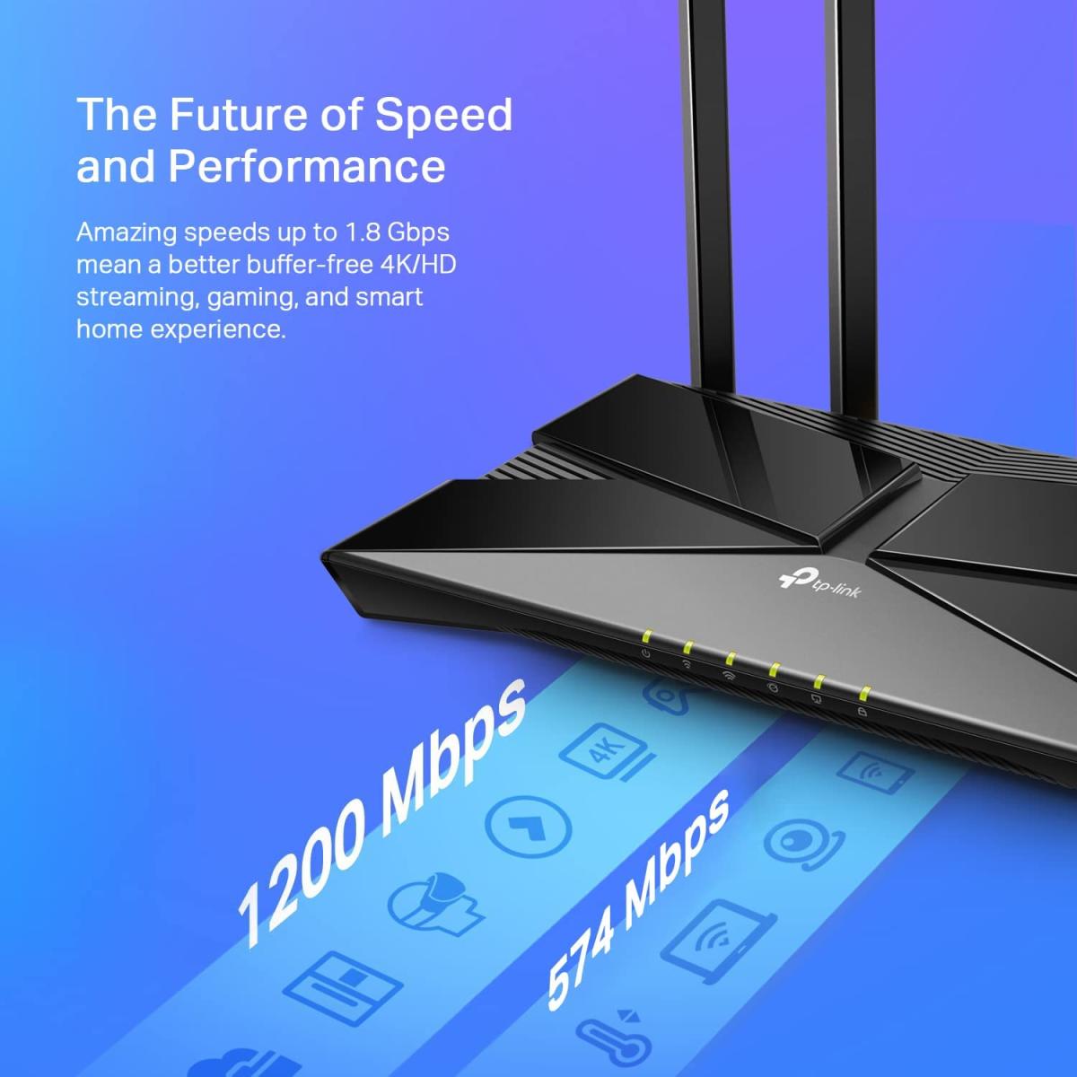 TP - Link AX1800 4K wireless Wi - Fi networking for network connectivity