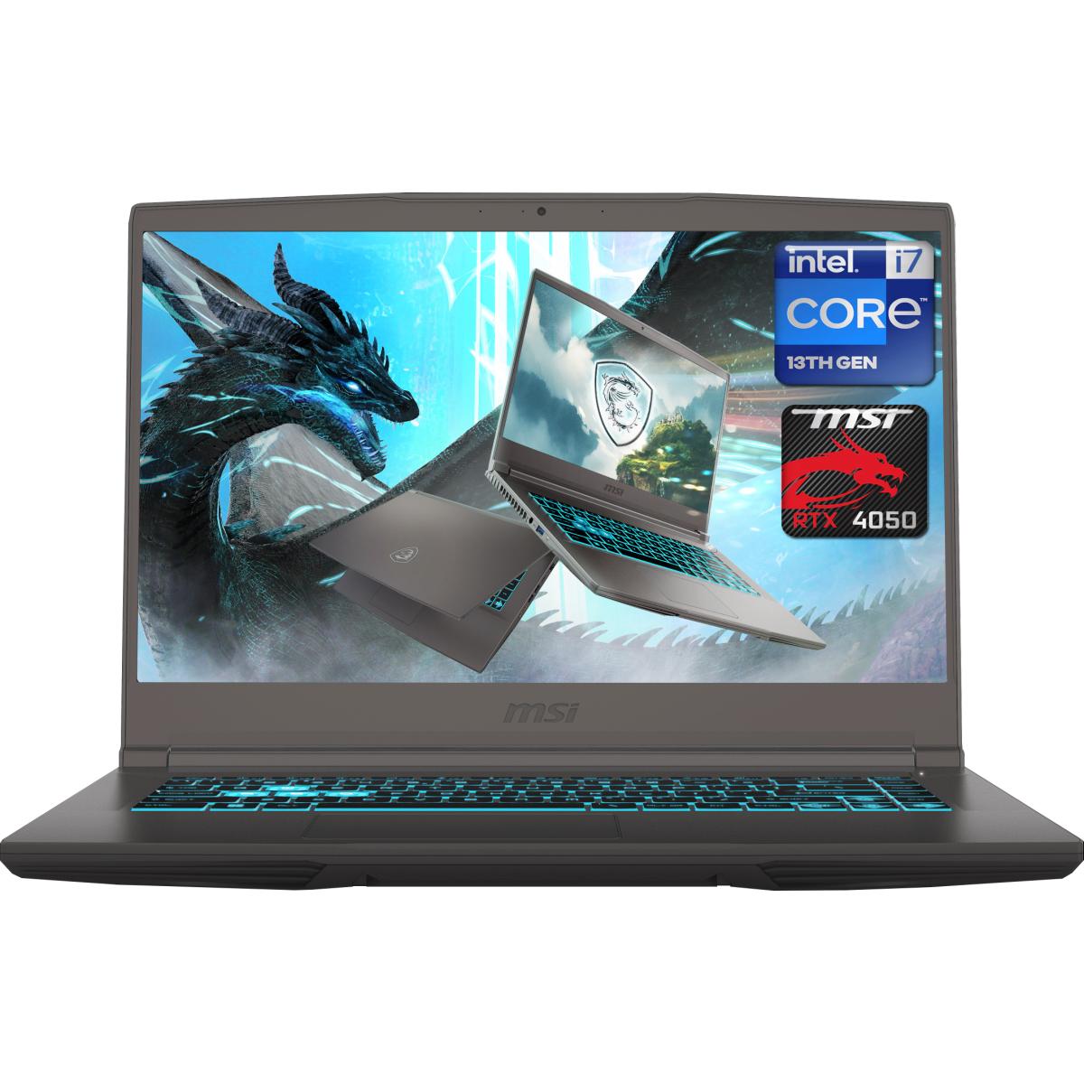 MSI Thin 15 B13VE Gaming (2023) 13Gen Intel Core i7 10-Cores w/ Nvidia RTX 4050 6GB & 144Hz Display - Grey