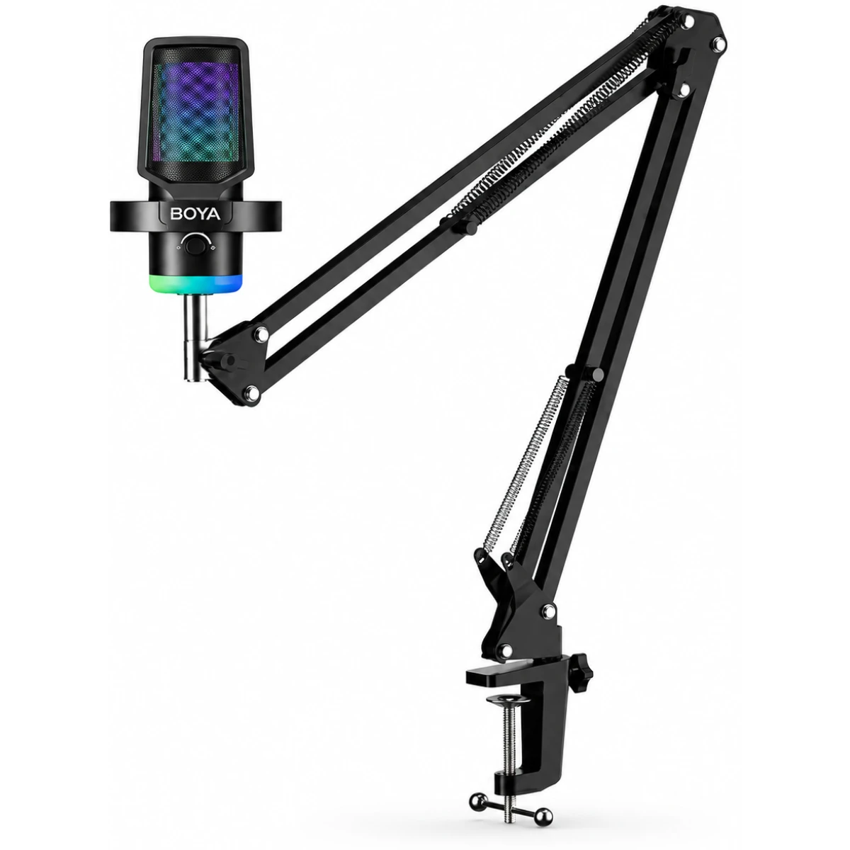 BOYA CastMic G40B USB Condenser Microphone Boom Arm Kit with RGB & ENC