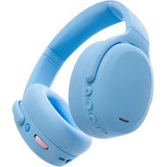 Skullcandy Crusher ANC 2 Wireless Over-Ear Bluetooth Headphones with Multi-Sensory Bass and Charging Cable, Active Noise Cancelling, Up to 60 Hours Battery, Microphone for iPhone Android - Preppy Blue