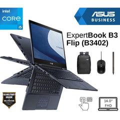 Asus Expertbook B3 Flip B3402fva Intel 13gen Intel Core I5 10 Cores Business Class Military Grade Aluminum 2 In 1 Touch Display - CompuMe