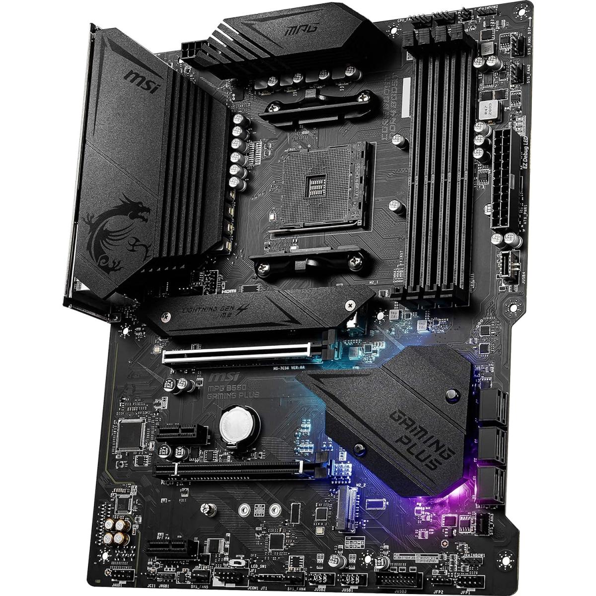 MSI MPG B550 USB 3.0 SATA motherboard for desktop computer builds