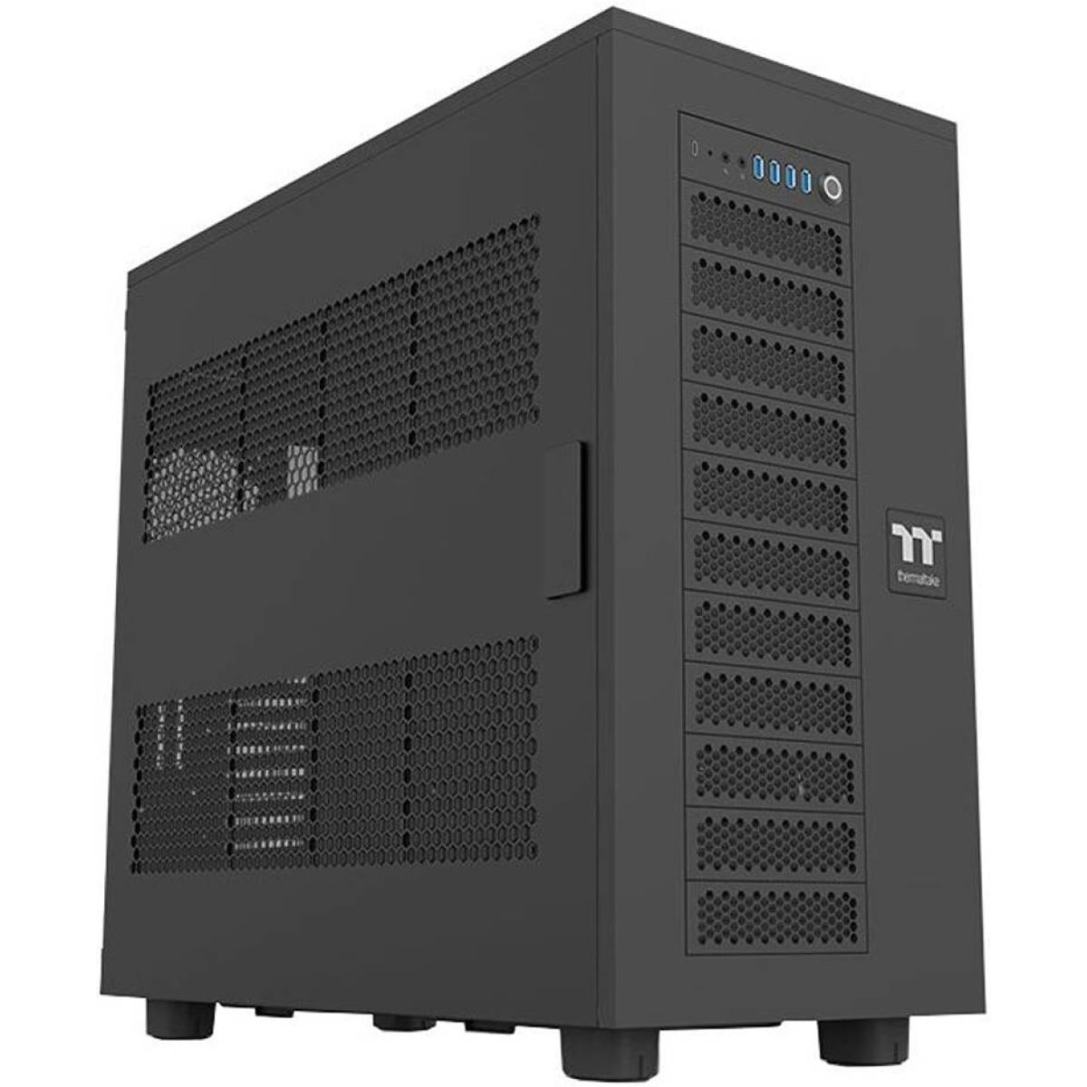 Thermaltake Ax700 Super Tower Pc Case, Up To 420mm Aio Radiator & 18x Fan Support, 2x Perforated Side Panels, Steel Panel, Spcc Material, Dust Filters, Black