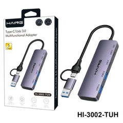 Haing Hi 3002 Tuh Type C Usb 3.0 Multifunctional 4 Port Adapter Hub